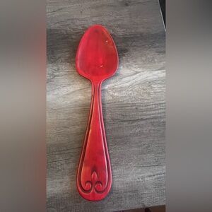 Large Red Spoon Kitchen Wall Decor